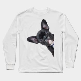 French Bulldog Peekaboo Long Sleeve T-Shirt